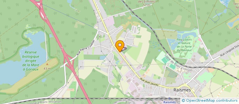 localisation de l'entreprise LE PONT DU ROY  RAISMES