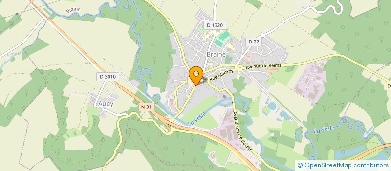 localisation de l'entreprise LE PONT DURAS  BRAINE