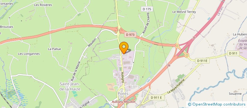 localisation de l'entreprise LE PONT GANDOUIN  SAINT-JEAN-DE-LA-HAIZE