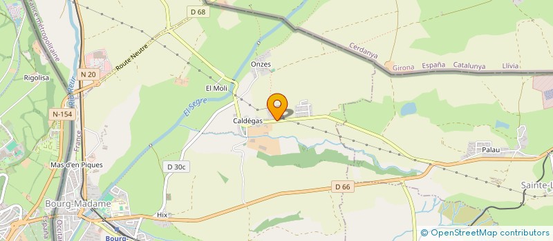 localisation de l'entreprise LE PONT INTERNATIONAL  BOURG-MADAME