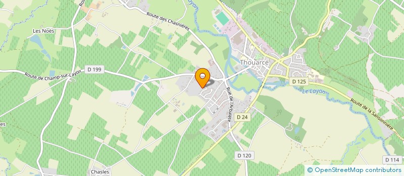 localisation de l'entreprise LE PONT LYONNAIS à BELLEVIGNE-EN-LAYON