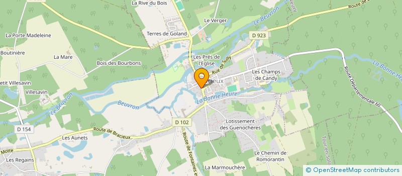 localisation de l'entreprise LE PONT ROMAIN  BRACIEUX