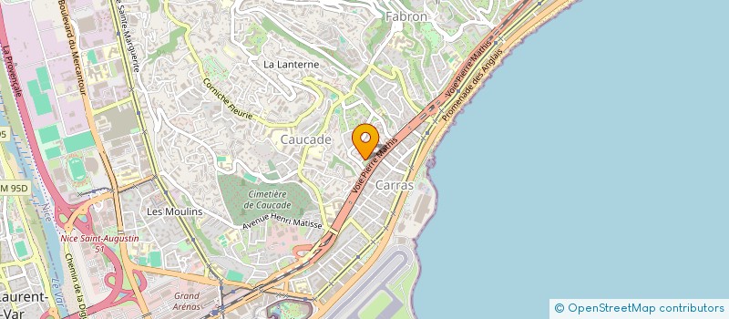 localisation de l'entreprise LE PONT ROUGE à NICE