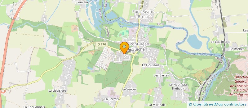 localisation de l'entreprise LE PONT S'ANIME  GUICHEN