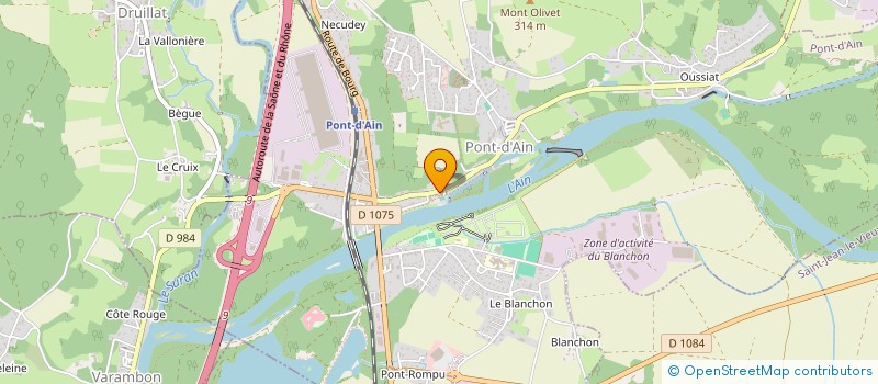 localisation de l'entreprise LE PONT SOLIDAIRE  PONT-D'AIN