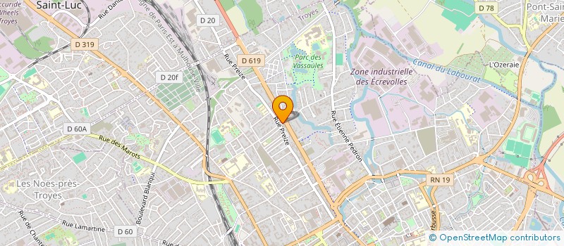 localisation de l'entreprise LE PONT VERT  TROYES