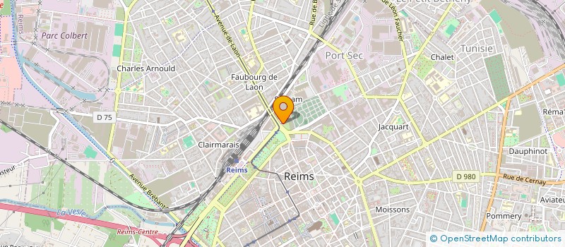 localisation de l'entreprise LE PONTE  REIMS