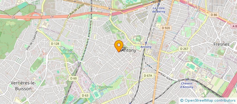 localisation de l'entreprise LE PONTIAS à ANTONY
