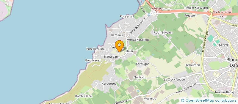 localisation de l'entreprise LE PONTIC  PLOUGASTEL-DAOULAS