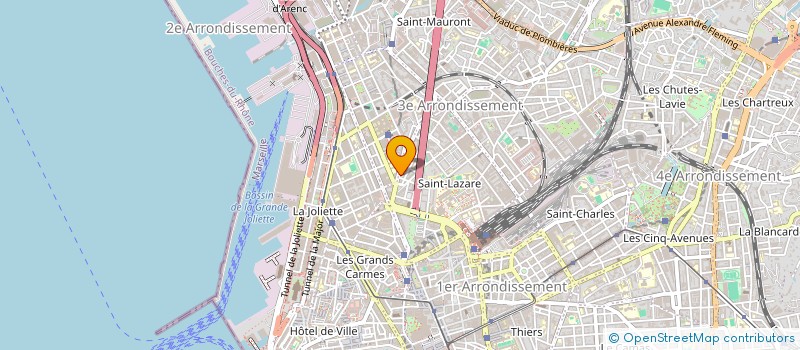 localisation de l'entreprise LE PONTON à MARSEILLE