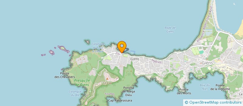 localisation de l'entreprise LE PONTON DE YVES à HYERES