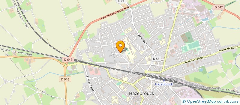 localisation de l'entreprise LE POOL FLAMAND  HAZEBROUCK