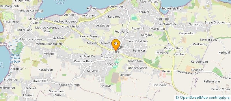 localisation de l'entreprise LE POONS  LANDEDA