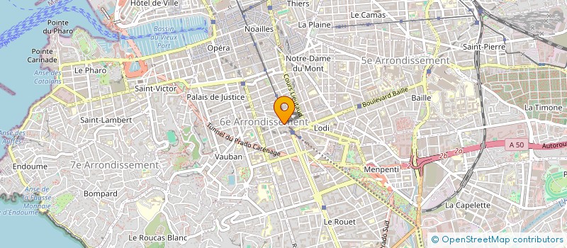 localisation de l'entreprise LE POP'S à MARSEILLE