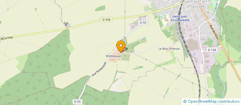 localisation de l'entreprise LE PORC ROTIBEQUOIS  SAINT-JUST-EN-CHAUSSEE