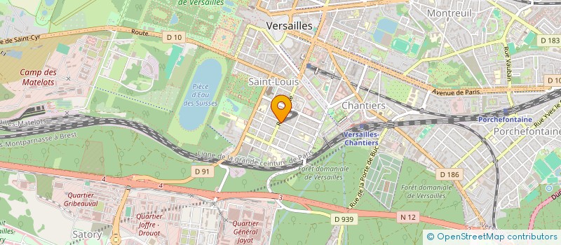 localisation de l'entreprise LE PORC ROYAL à VERSAILLES