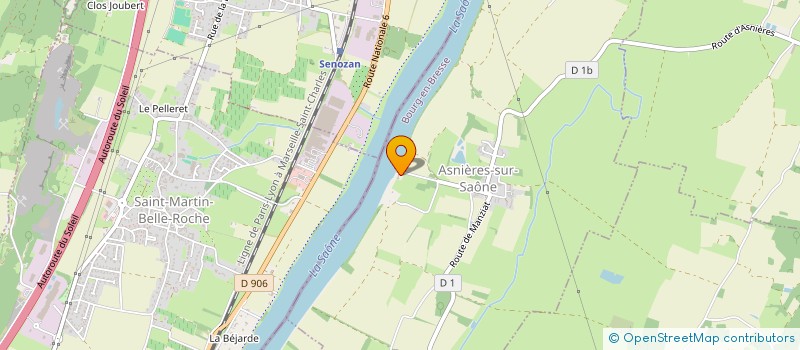 localisation de l'entreprise LE PORT D'ASNIERES à ASNIERES-SUR-SAONE