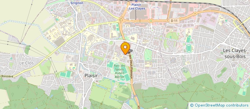 localisation de l'entreprise LE PORTAIL DE PLAISIR  PLAISIR