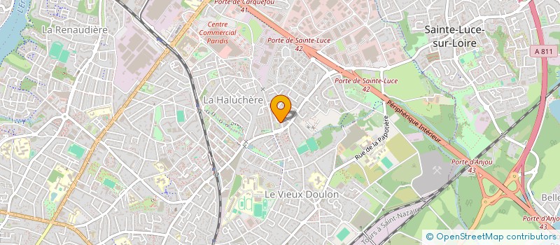 localisation de l'entreprise LE PORTAIL ROUGE  NANTES