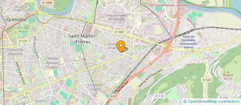 localisation de l'entreprise LE PORTAIL ROUGE  SAINT-MARTIN-D'HERES