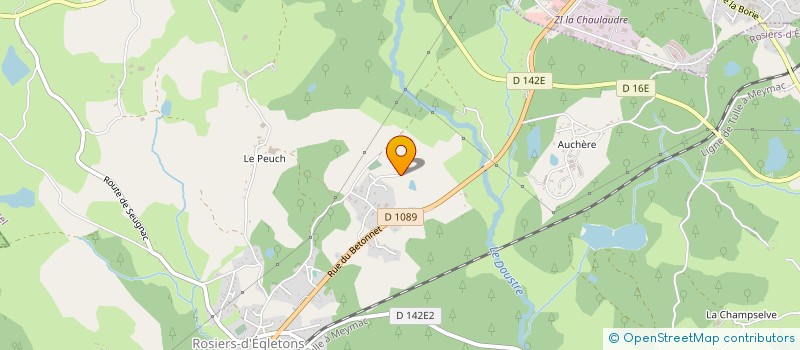 localisation de l'entreprise LE PORTE CLEFS à ROSIERS-D'EGLETONS