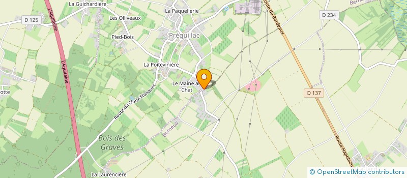 localisation de l'entreprise LE PORTIER DE L'ETANG  BERNEUIL