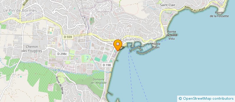 localisation de l'entreprise LE PORTIQUE à LE LAVANDOU
