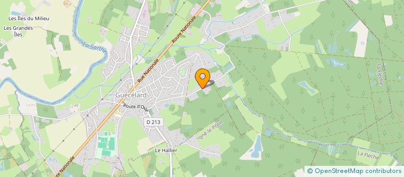 localisation de l'entreprise LE PORTUAIS  GUECELARD