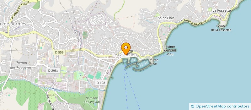 localisation de l'entreprise LE POSEIDON à LE LAVANDOU