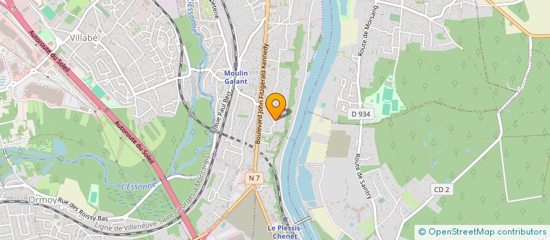 localisation de l'entreprise LE POSEIDON à CORBEIL-ESSONNES