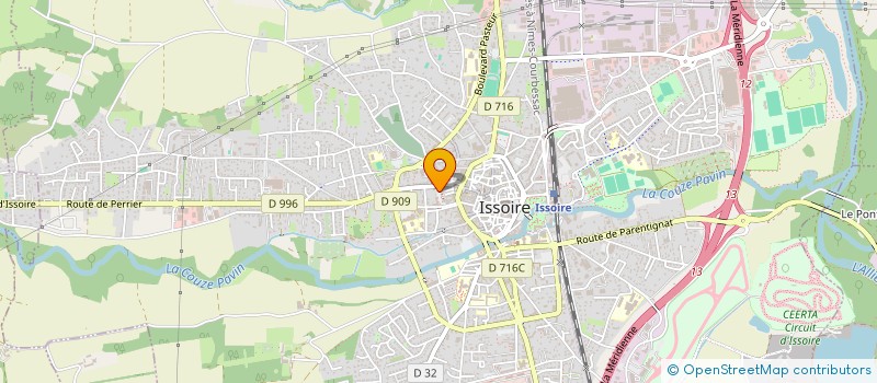 localisation de l'entreprise LE POSTILLON  ISSOIRE