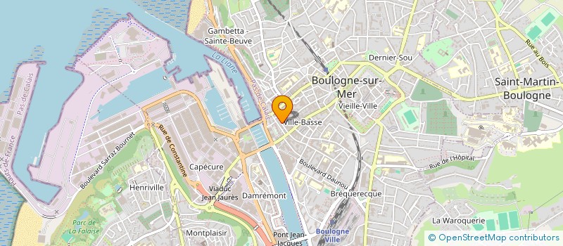 localisation de l'entreprise LE POT D'ETAIN  BOULOGNE-SUR-MER