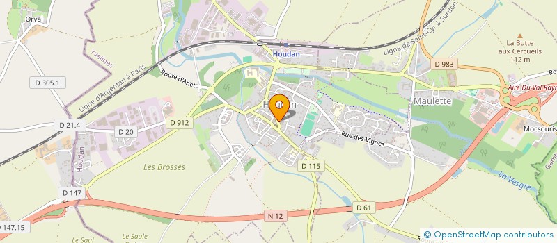 localisation de l'entreprise LE POT D ETAIN  HOUDAN