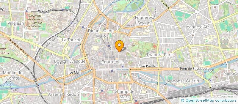 localisation de l'entreprise LE POT D'ETAIN à RENNES