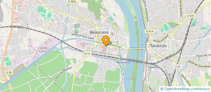 localisation de l'entreprise LE POT ROUGE à BEAUCAIRE