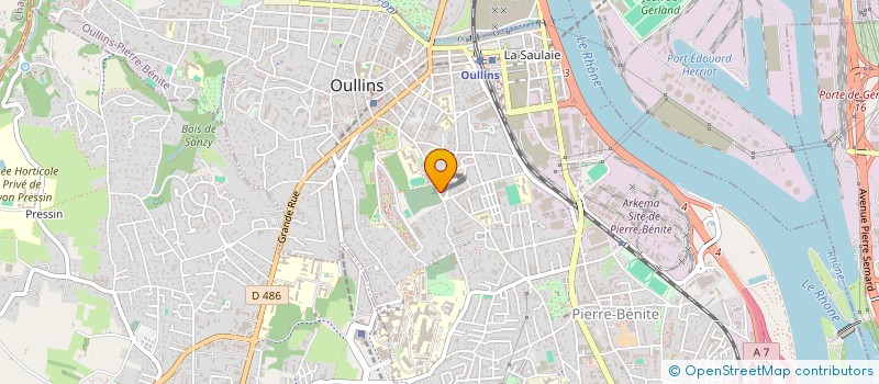 localisation de l'entreprise LE POTAGER  OULLINS-PIERRE-BENITE