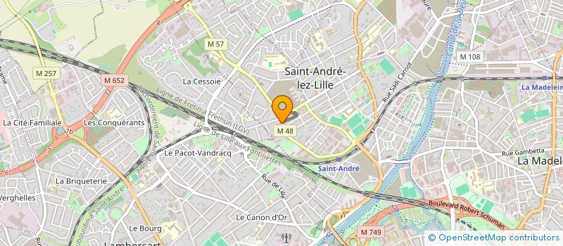 localisation de l'entreprise LE POTAGER à SAINT-ANDRE-LEZ-LILLE