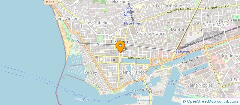 localisation de l'entreprise LE POTAGER à LE HAVRE