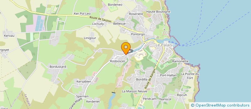 localisation de l'entreprise LE POTAGER  LE PALAIS