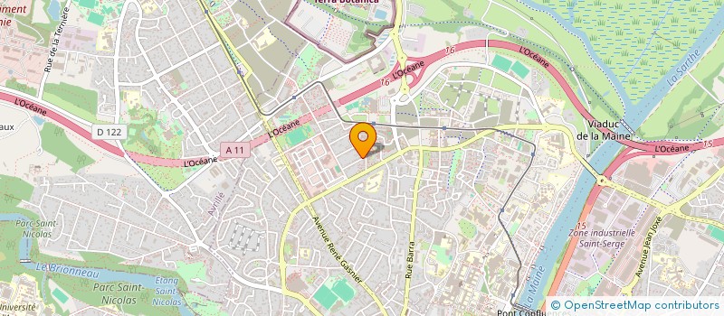 localisation de l'entreprise LE POTAGER ANGEVIN à ANGERS