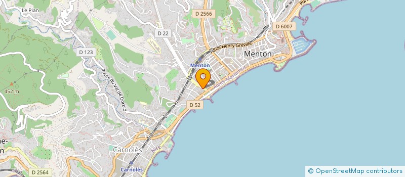 localisation de l'entreprise LE POTAGER - COCO FRUITS à MENTON
