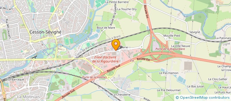 localisation de l'entreprise LE POTAGER DE CESSON  CESSON-SEVIGNE