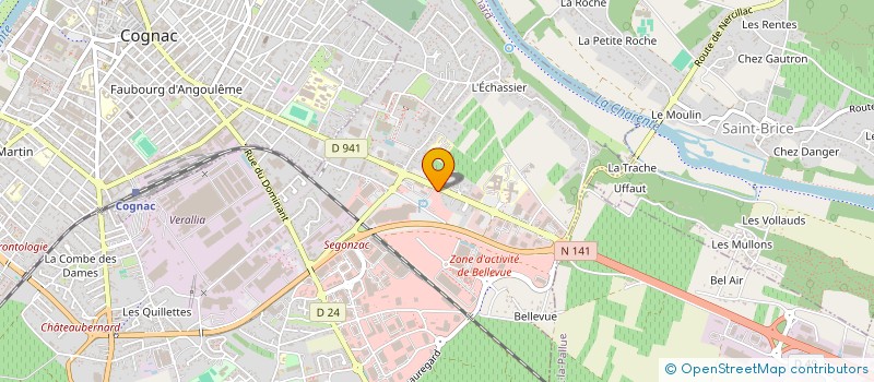 localisation de l'entreprise LE POTAGER DE CHATEAUBERNARD  CHATEAUBERNARD