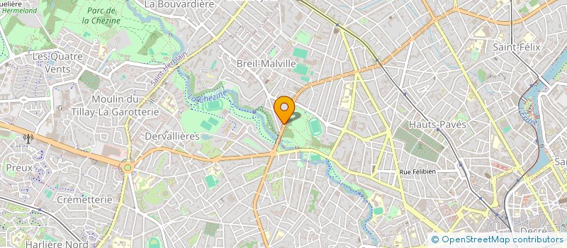 localisation de l'entreprise LE POTAGER DE CHENEAU à NANTES