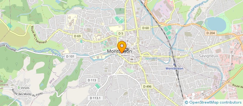 localisation de l'entreprise LE POTAGER DE GRENETTE  MONTBRISON