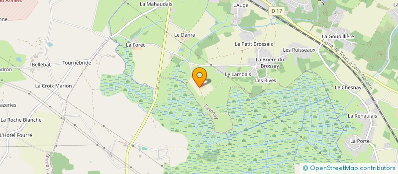 localisation de l'entreprise LE POTAGER DE L'ILE à SAVENAY