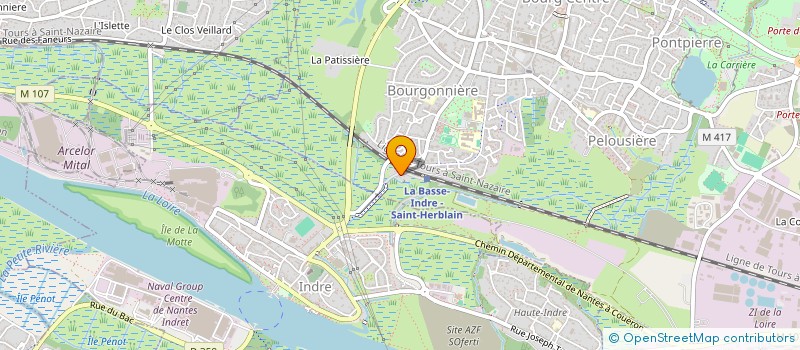 localisation de l'entreprise LE POTAGER DE LA GARE à SAINT-HERBLAIN