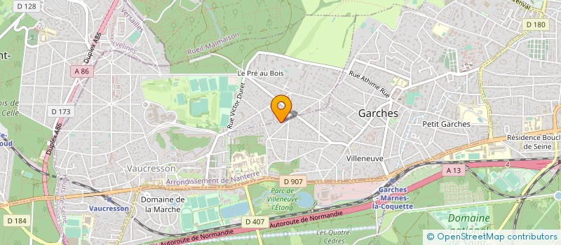 localisation de l'entreprise LE POTAGER DE MARGUERITE à GARCHES