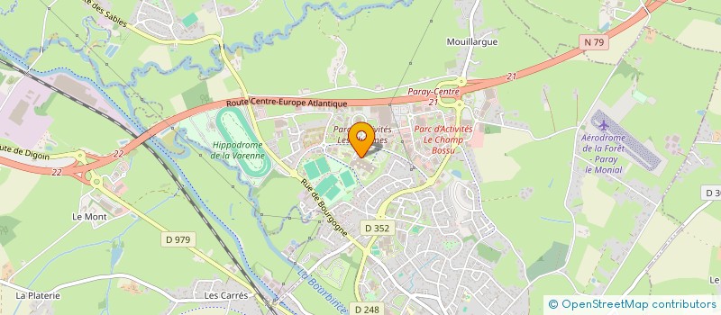 localisation de l'entreprise LE POTAGER DE PARAY  PARAY-LE-MONIAL