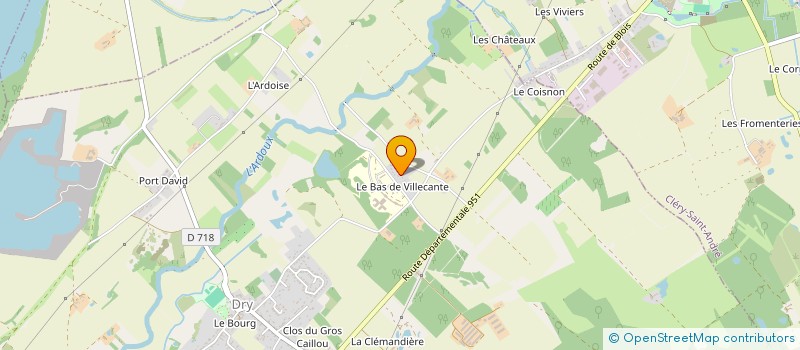 localisation de l'entreprise LE POTAGER DE VILLECANTE à DRY